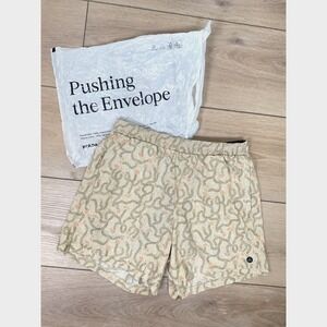 Prana‎ Mens Peak To Pavement Lined Shorts Cliffside Yucca Print Athletic Small